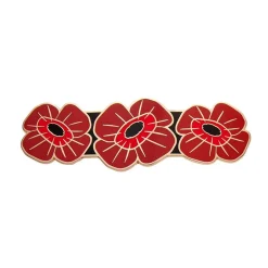 Remembrance Poppy Enamel Hair Barrette^Erstwilder Discount