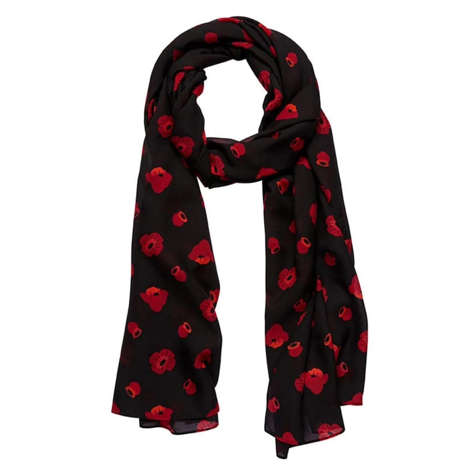 Remembrance Poppy Large Neck Scarf^Erstwilder Online