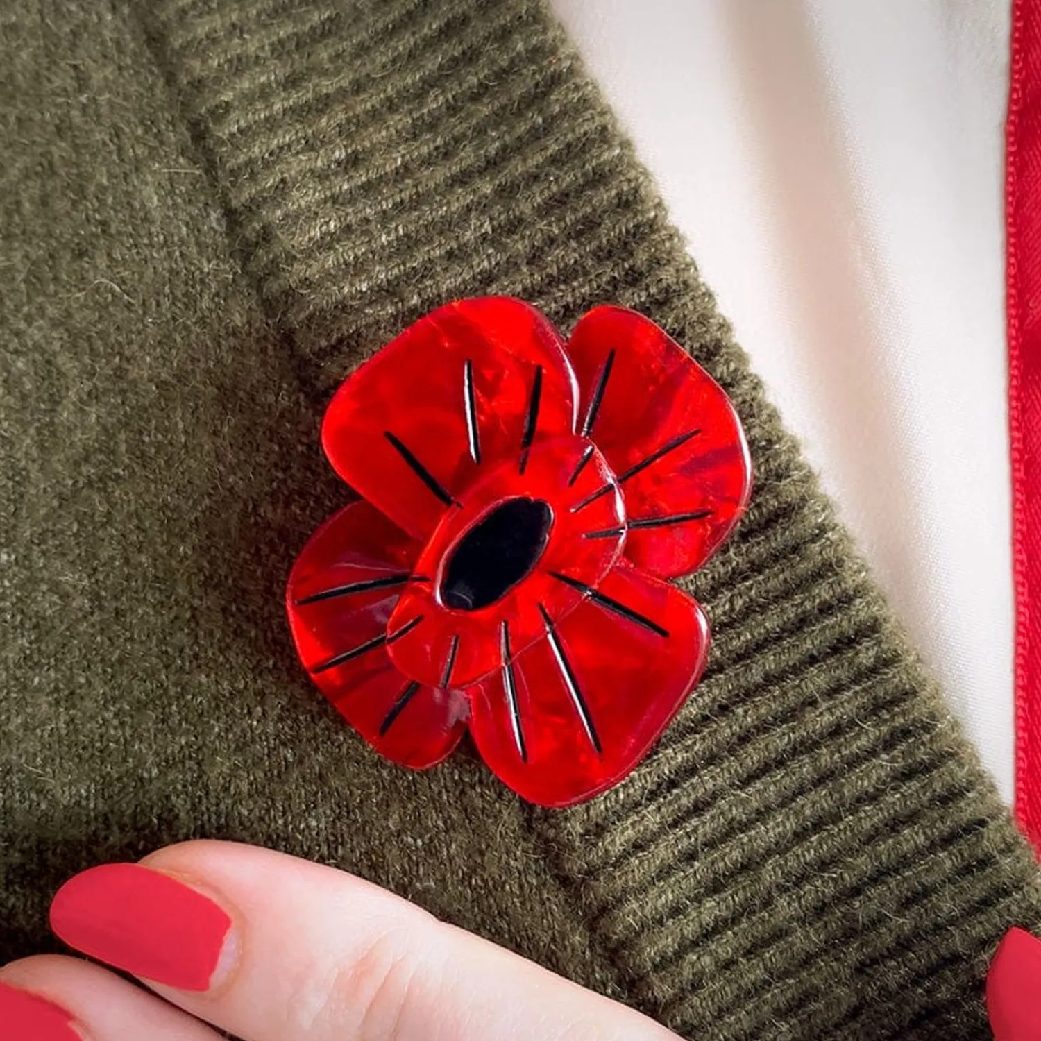 Remembrance Poppy Mini Brooch^Erstwilder Online