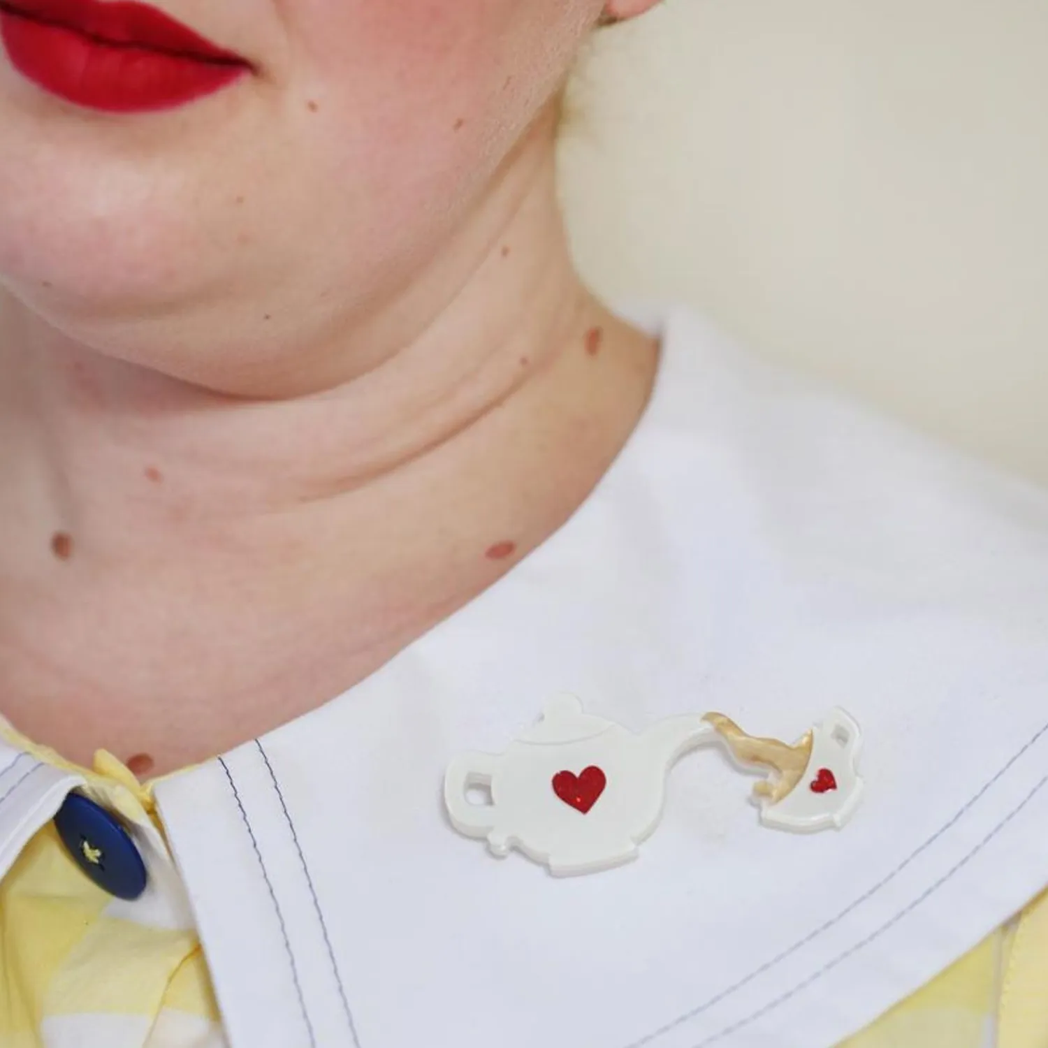 Rosy Lee Brooch^Erstwilder Outlet