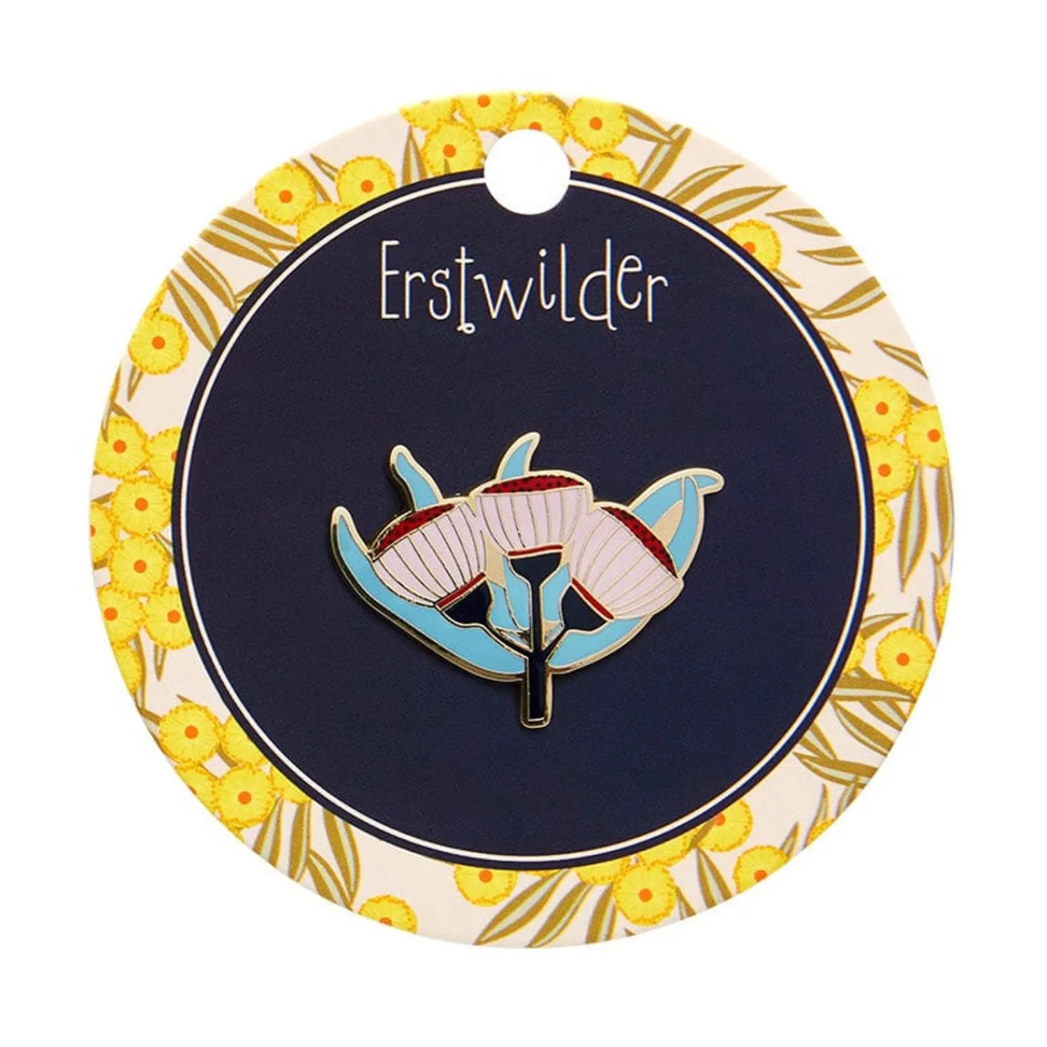 Ruby Red-Flowering Gum Enamel Pin^Erstwilder Best