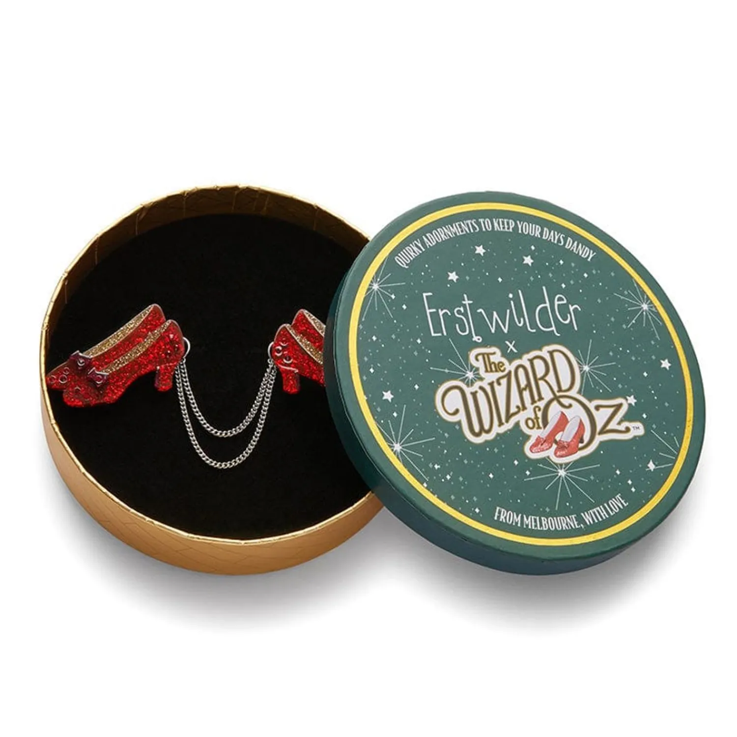 Ruby Slippers Double Brooch^Erstwilder Online
