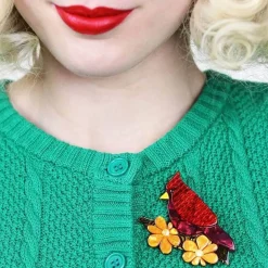 Ruby The Red Cardinal Brooch^Erstwilder Outlet