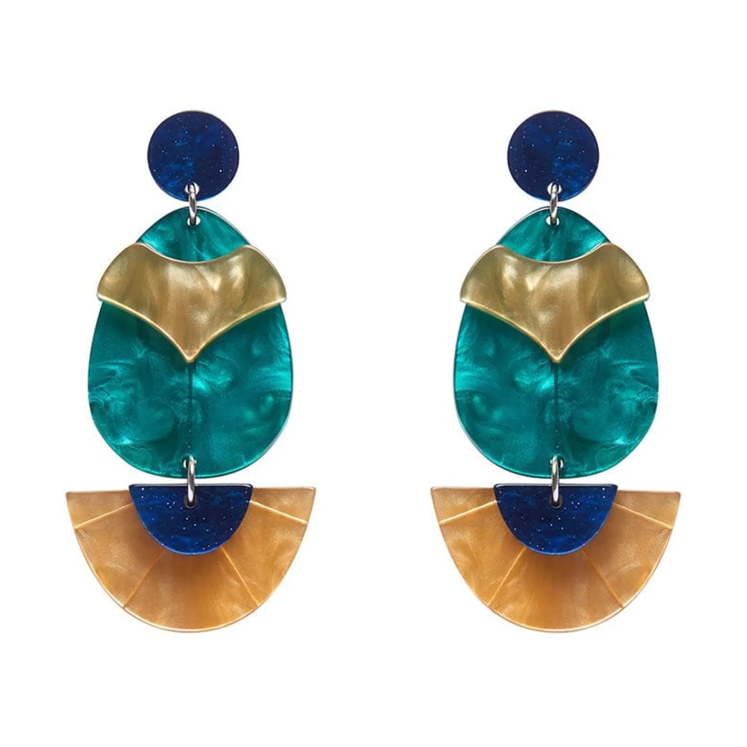 Secret Scarab Drop Earrings^Erstwilder Clearance
