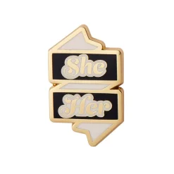 She/Her Pronoun Enamel Pin^Erstwilder Best