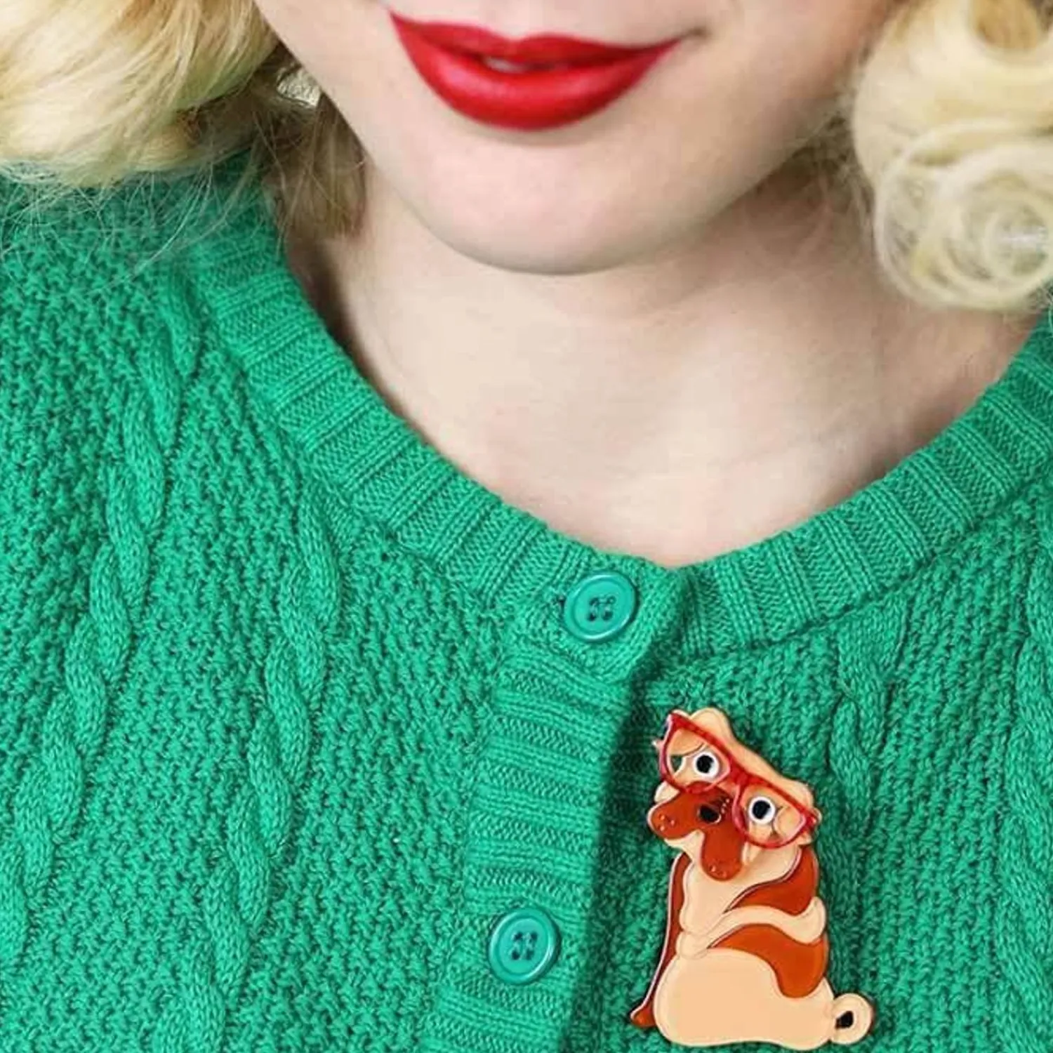 Shi-Ping The Shar Pei Dog Brooch^Erstwilder New