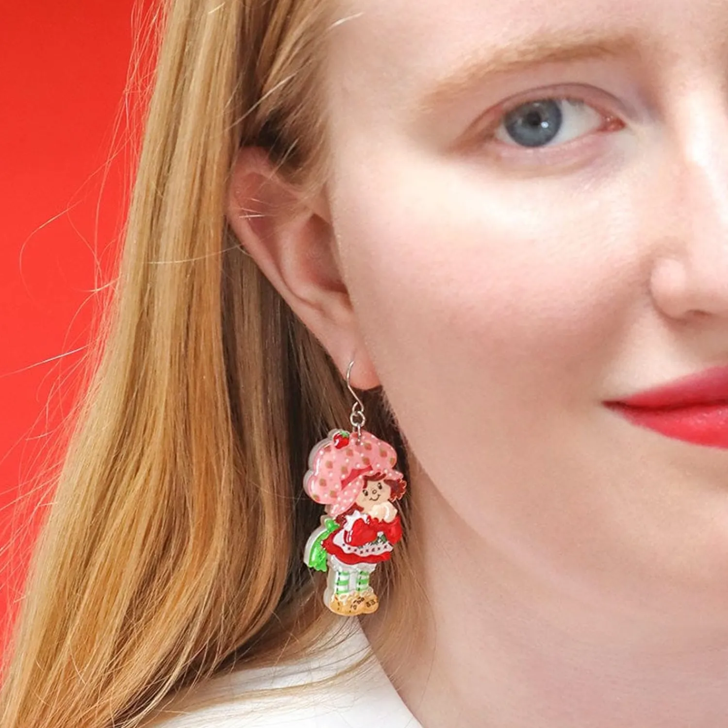 Simple Strawberry Pleasures Drop Earrings^Erstwilder Hot