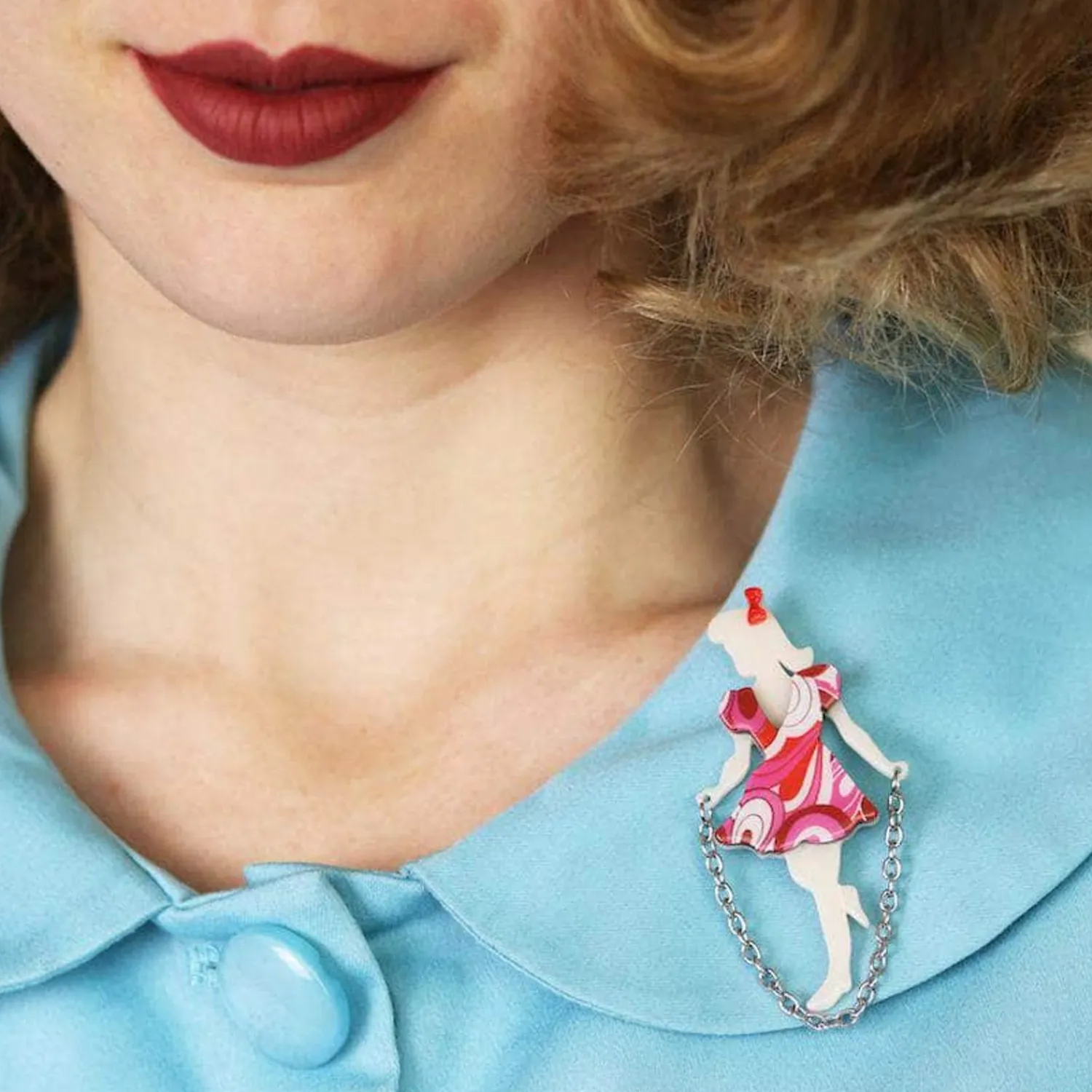 Skipping Suzie Brooch^Erstwilder Clearance