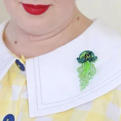 Slippin' Under Jellyfish Brooch^Erstwilder New