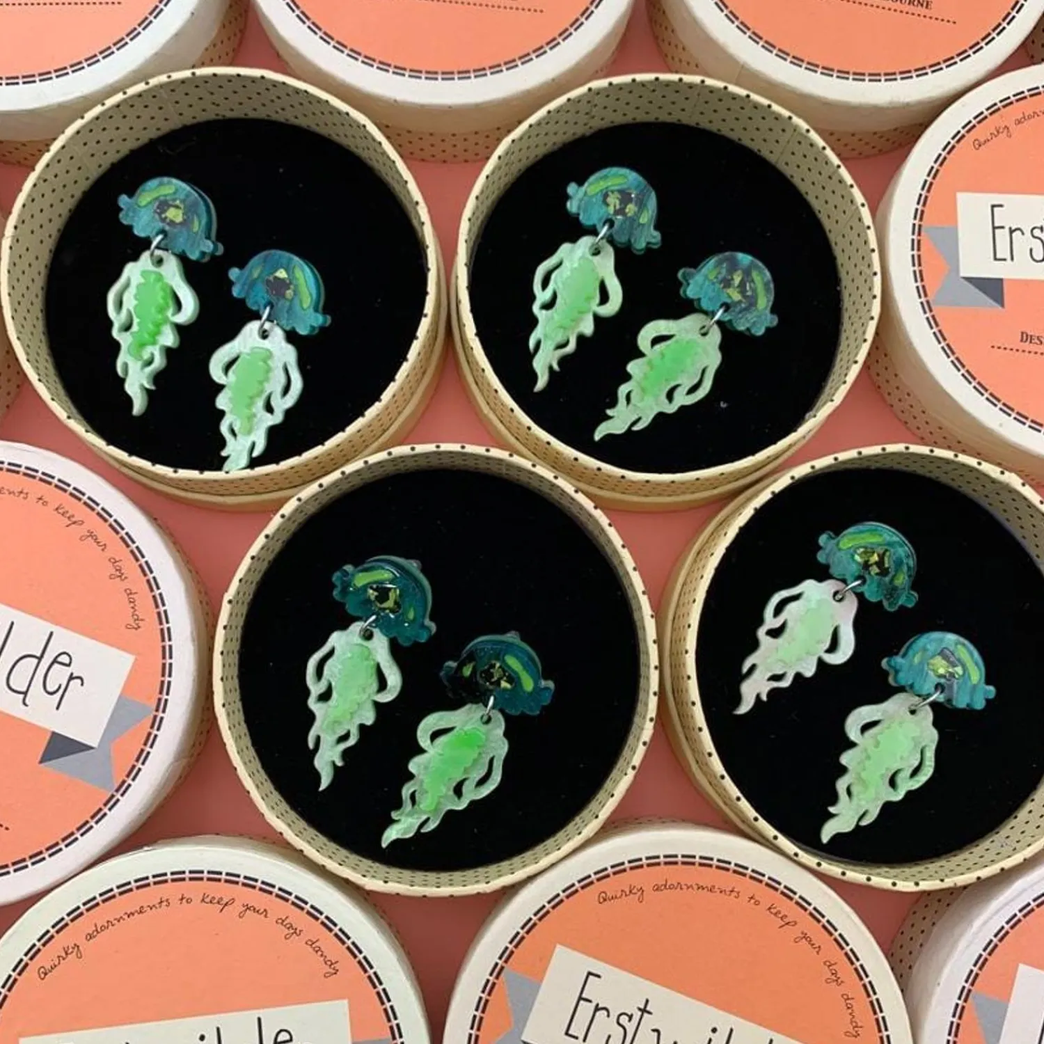 Slippin' Under Jellyfish Earrings^Erstwilder Best