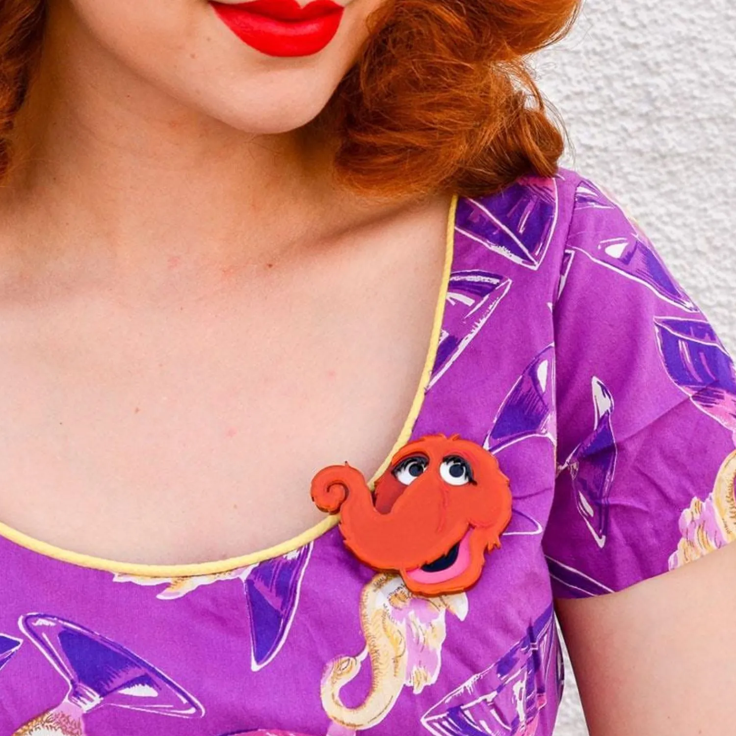 Snuffleupagus Brooch^Erstwilder Online