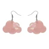 Solid Cloud Solid Glitter Resin Drop Earrings - Pink^Erstwilder Best