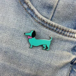 Spiffy The Sausage Dog Enamel Pin^Erstwilder Discount