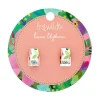 Spring To Life Enamel Huggie Earrings^Erstwilder