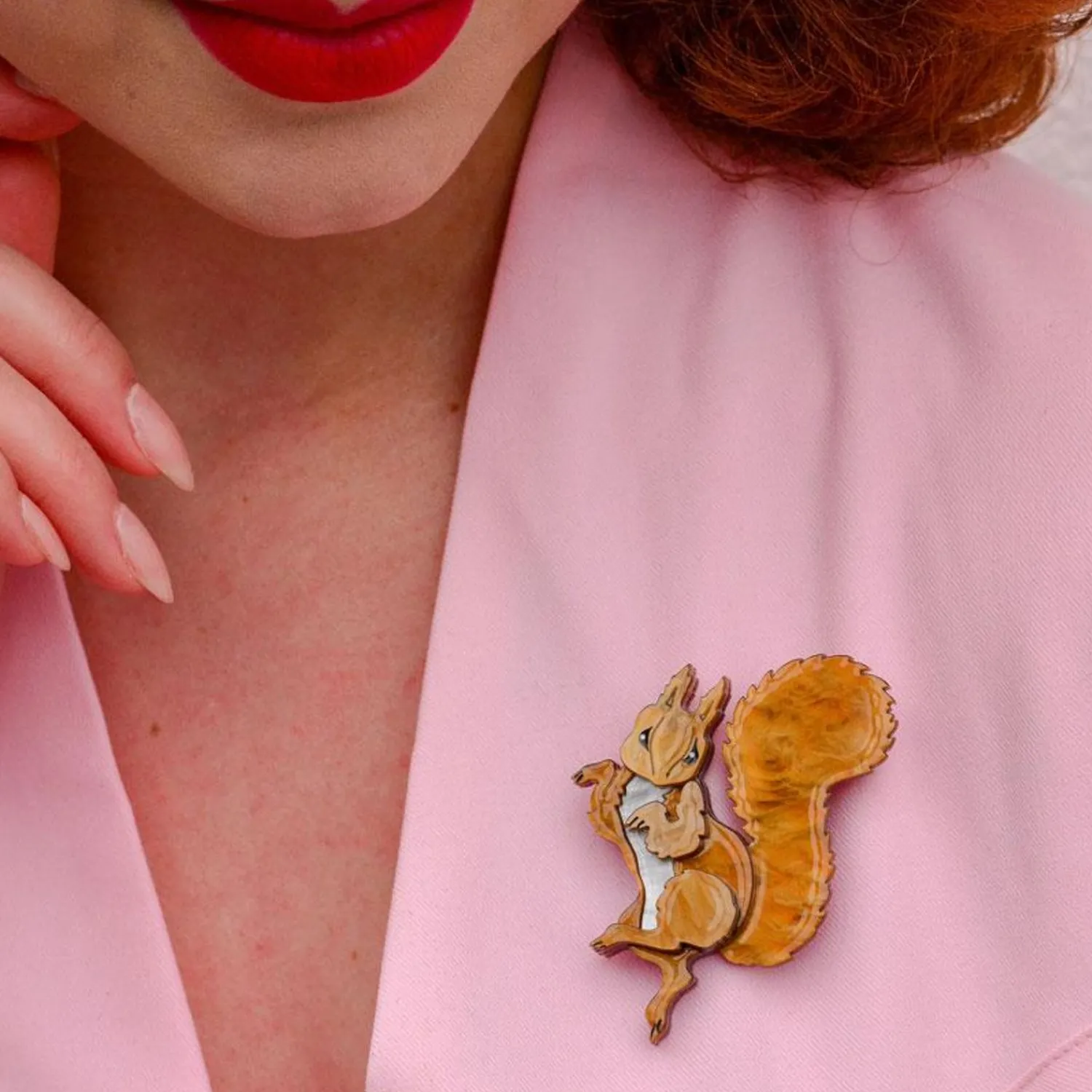 Squirrel Nutkin Brooch^Erstwilder New