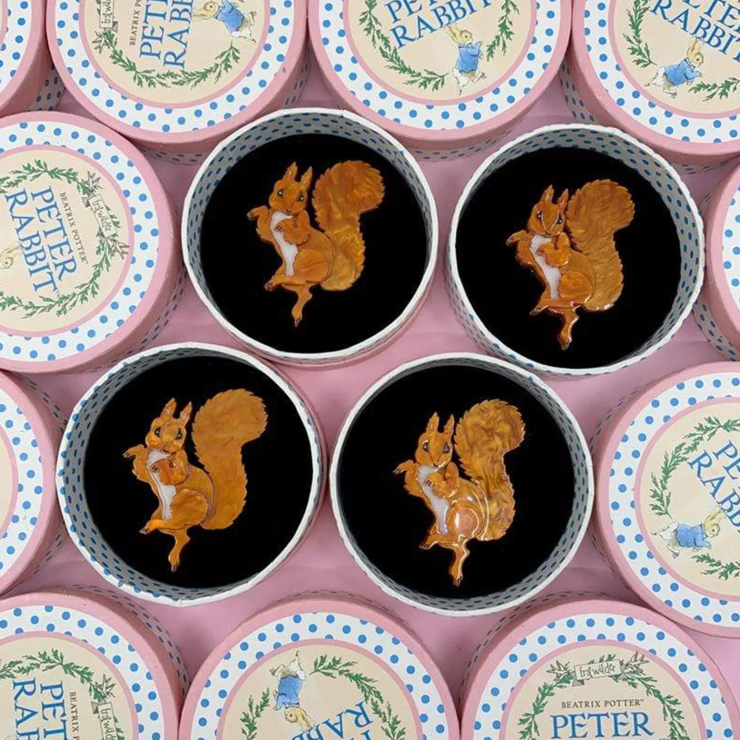 Squirrel Nutkin Brooch^Erstwilder Clearance