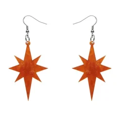 Starburst Ripple Resin Drop Earrings - Orange^Erstwilder New
