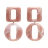 Statement Marble Chunky Drop Earrings - Pink^Erstwilder Discount
