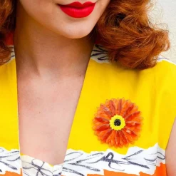 Sunshine Of Life Gerbera Brooch^Erstwilder