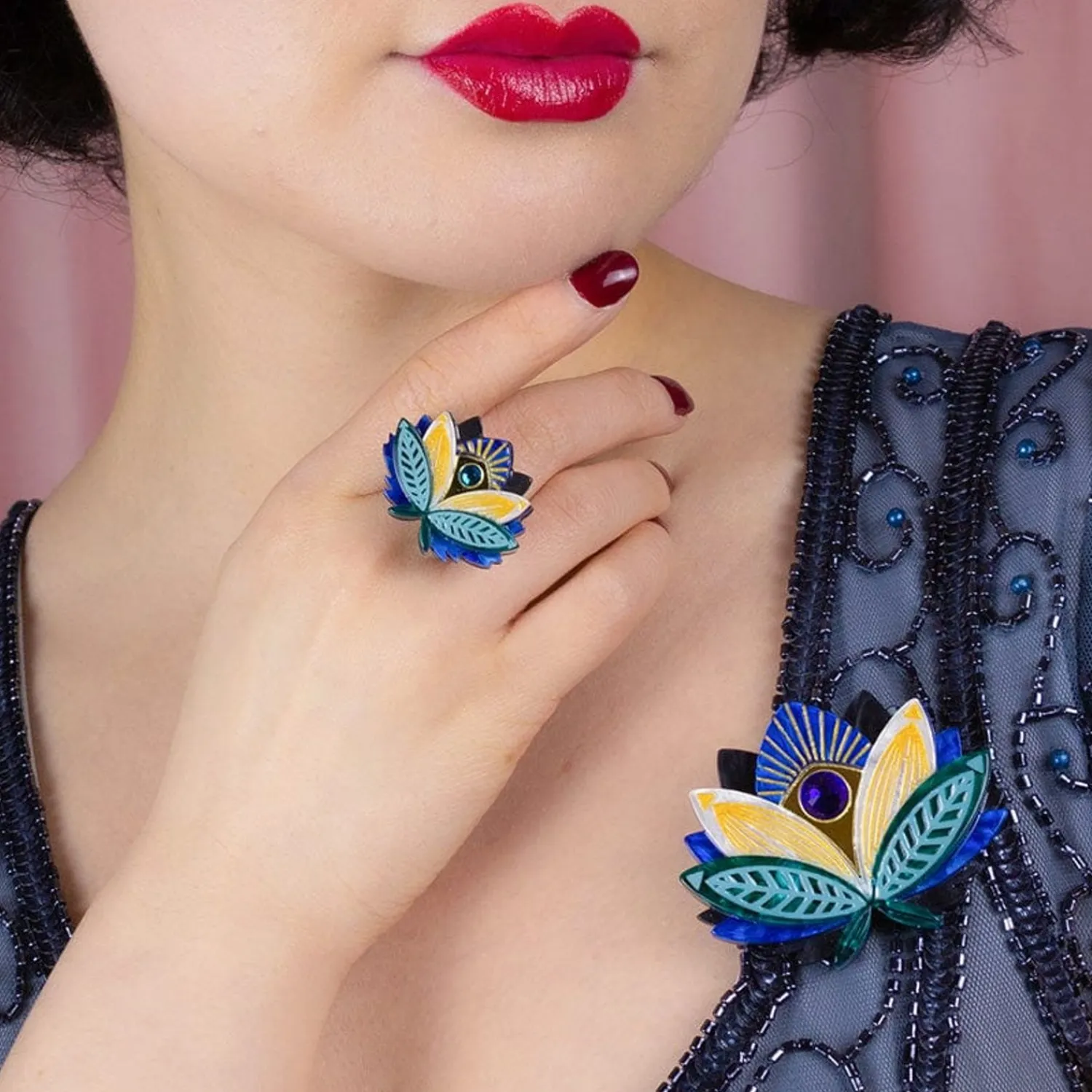 The Blue Lotus Brooch^Erstwilder Sale
