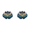 The Blue Lotus Stud Earrings^Erstwilder Hot