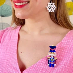 The Festive Soldier Brooch^Erstwilder Hot