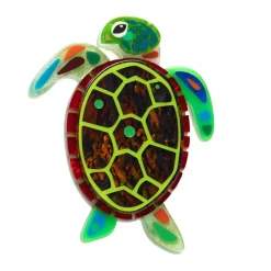 The Graceful Green Sea Turtle Brooch^Erstwilder