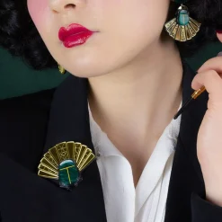 The Heart Of Egypt Scarab Brooch^Erstwilder Outlet