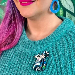 The Learned Lemur Brooch^Erstwilder New