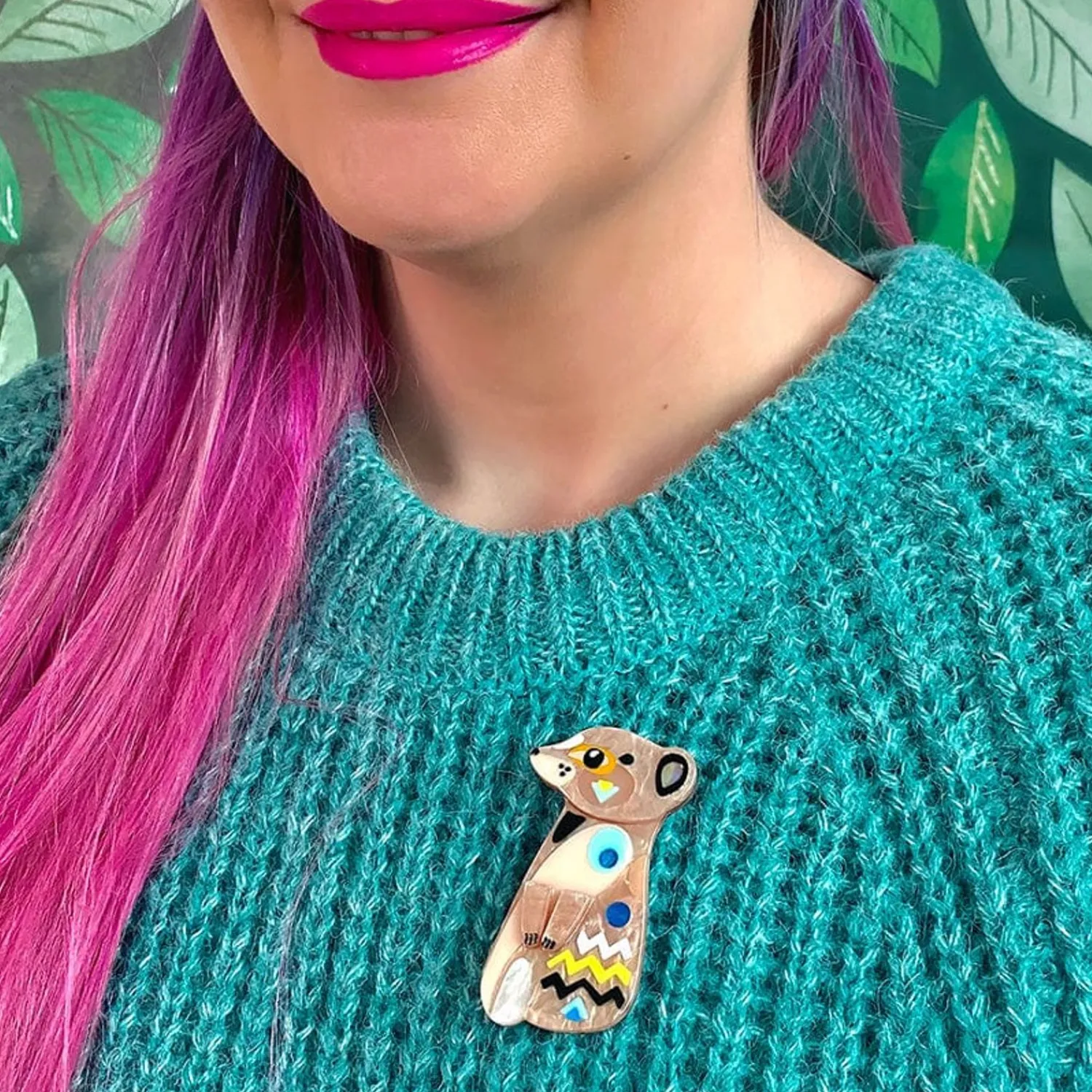 The Masterful Meerkat Brooch^Erstwilder Hot