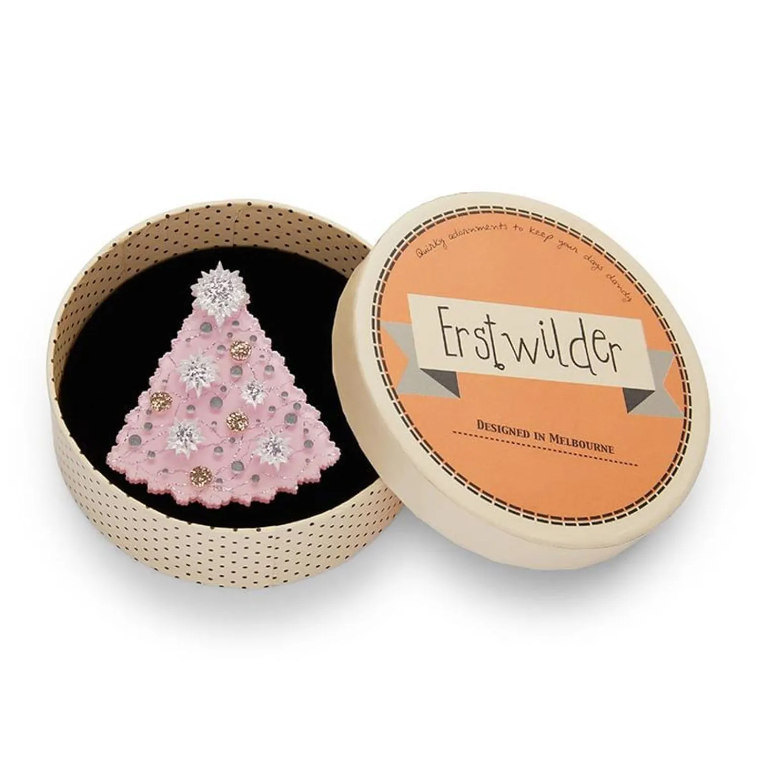 The Night Before Pink-Mas Brooch^Erstwilder Discount