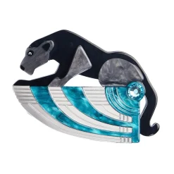 The Panther'S Embrace Brooch^Erstwilder New