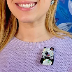 The Patient Panda Brooch^Erstwilder New