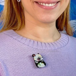 The Patient Panda Mini Brooch^Erstwilder Online
