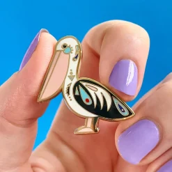 The Perceptive Pelican Enamel Pin^Erstwilder Online