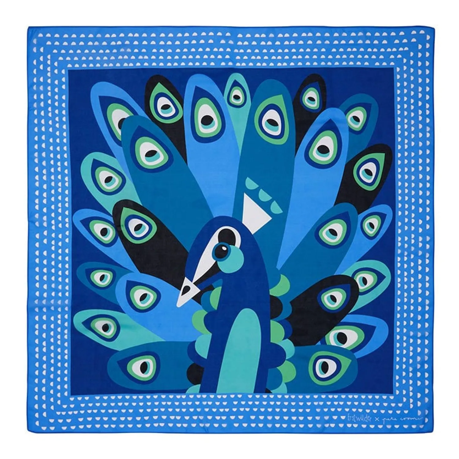 The Picturesque Peacock Square Scarf^Erstwilder Online