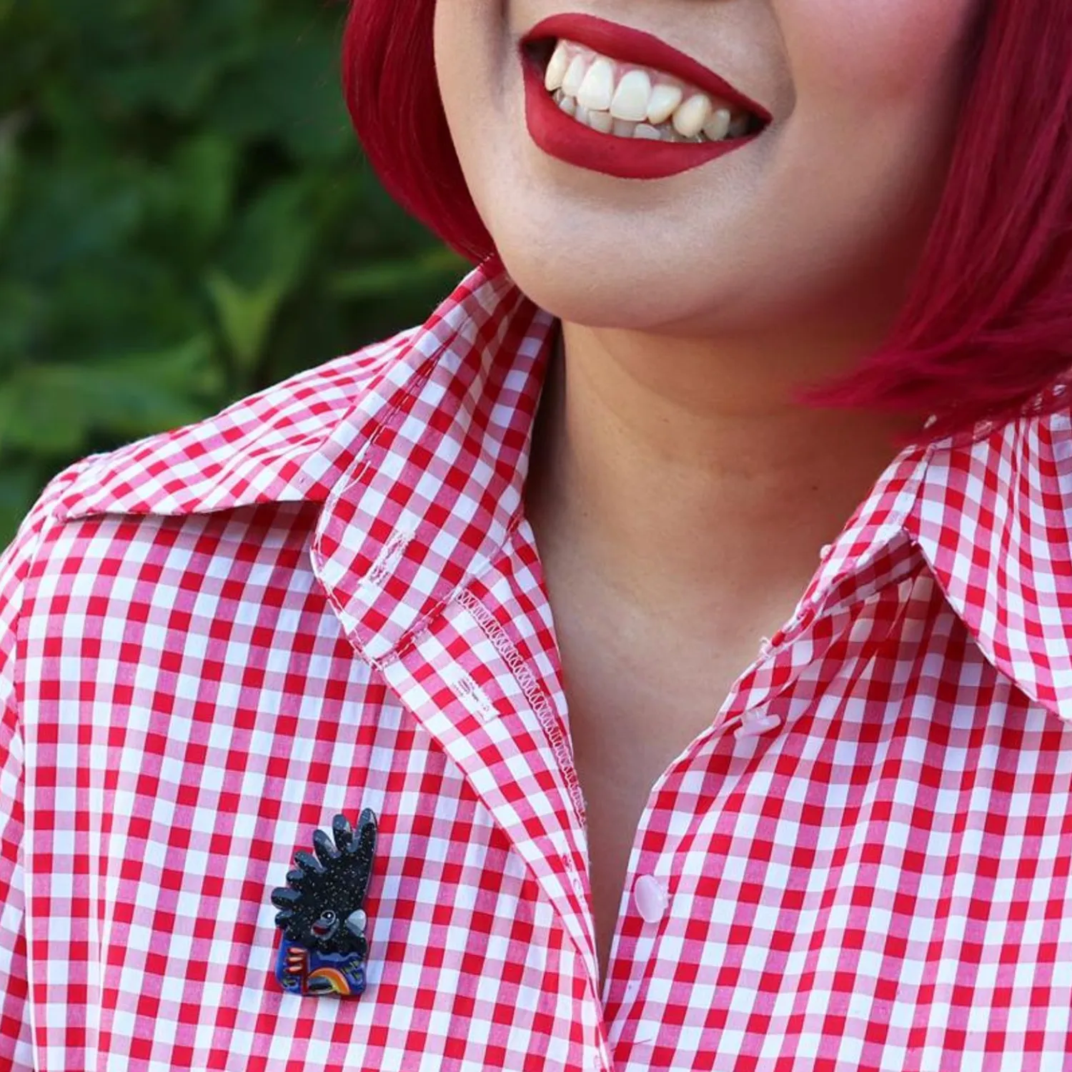 The Rare Red-Tail Cockatoo Mini Brooch^Erstwilder Clearance