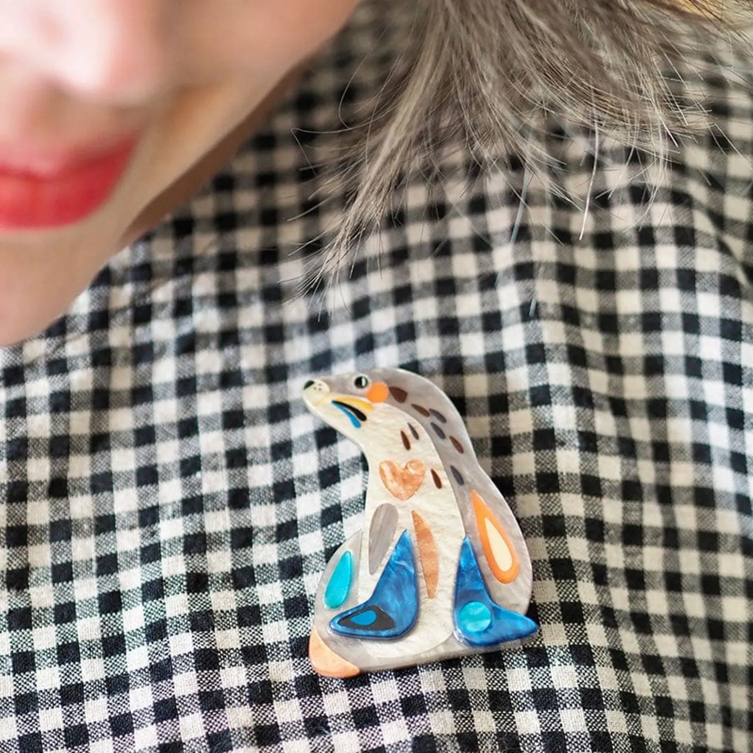 The Sage Sea Lion Brooch^Erstwilder Sale