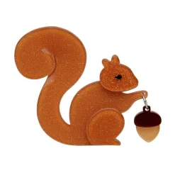 The Satisfied Squirrel Brooch^Erstwilder Online