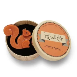 The Satisfied Squirrel Brooch^Erstwilder Online