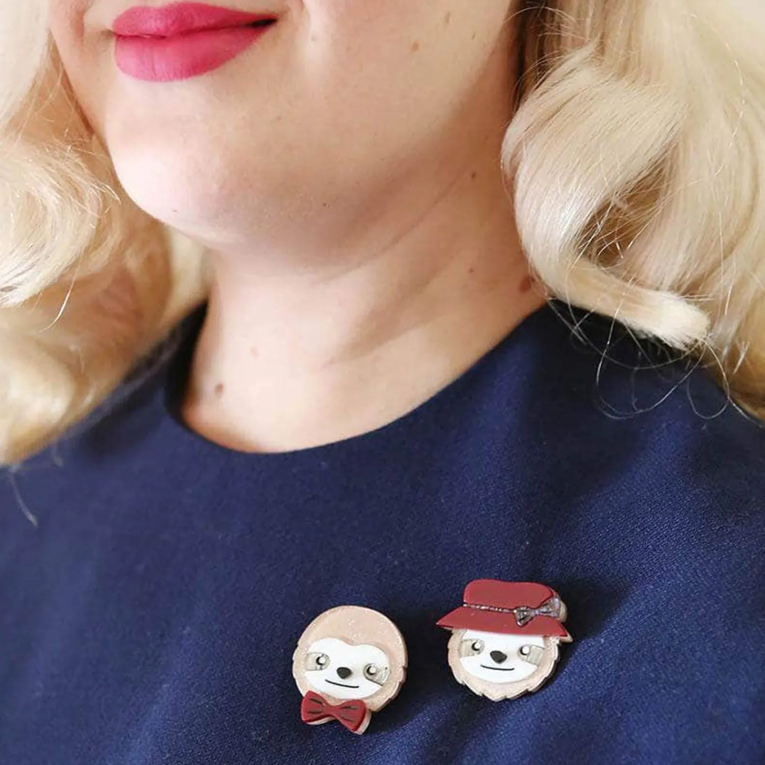 The Slothertons Double Brooch^Erstwilder New