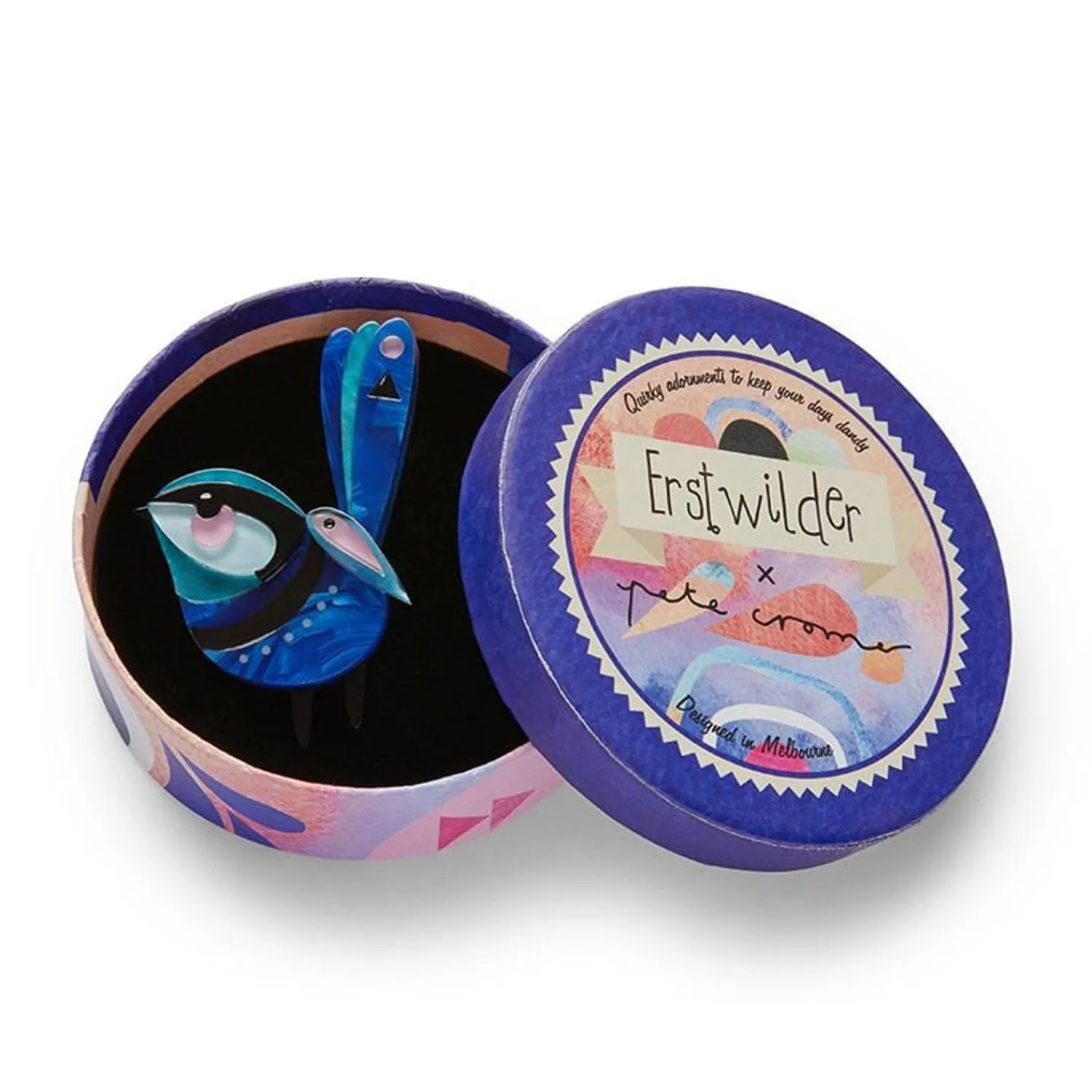 The Splendid Fairy Wren Brooch^Erstwilder Outlet