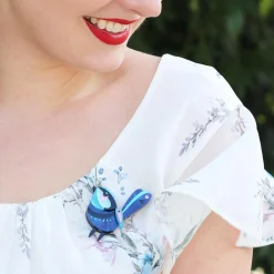 The Splendid Fairy Wren Brooch^Erstwilder Outlet