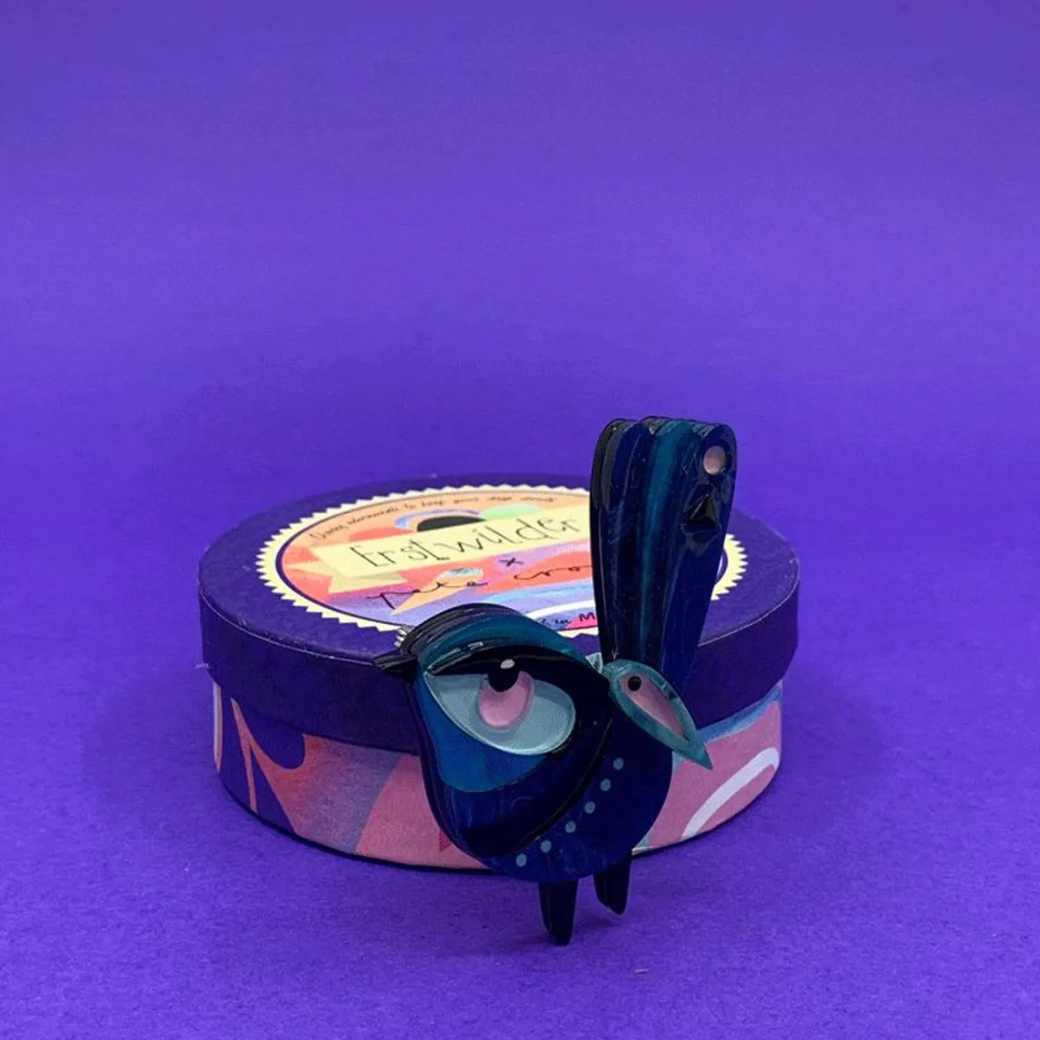 The Splendid Fairy Wren Brooch^Erstwilder Outlet