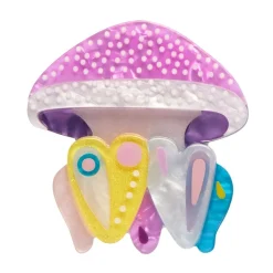 The Whimsical White Spotted Jellyfish Brooch^Erstwilder Online