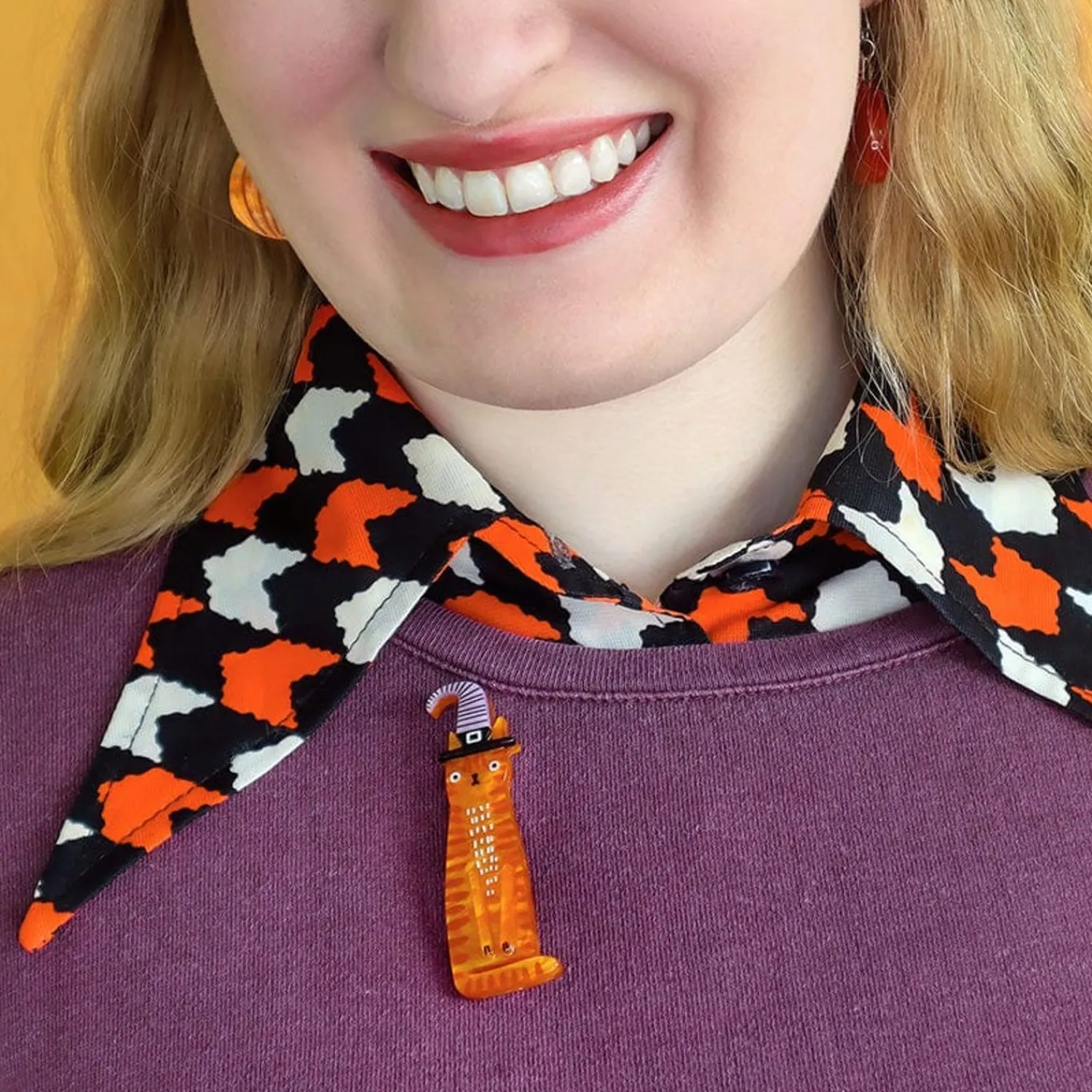 The Whiskered Witch Brooch^Erstwilder Online