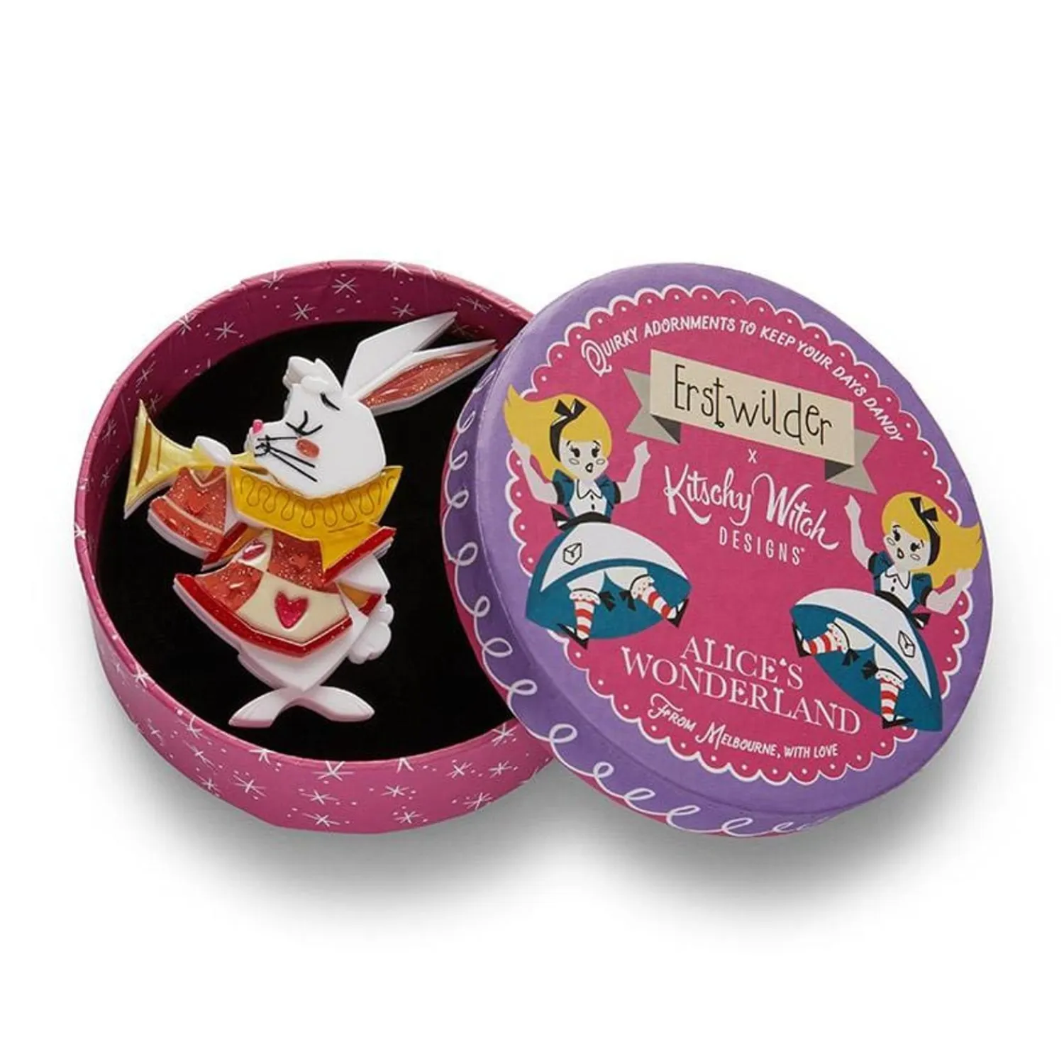 The White Rabbit Announces Brooch^Erstwilder Hot