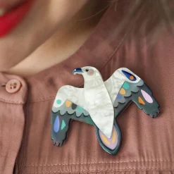 The Wily White Bellied Sea Eagle Brooch^Erstwilder Online