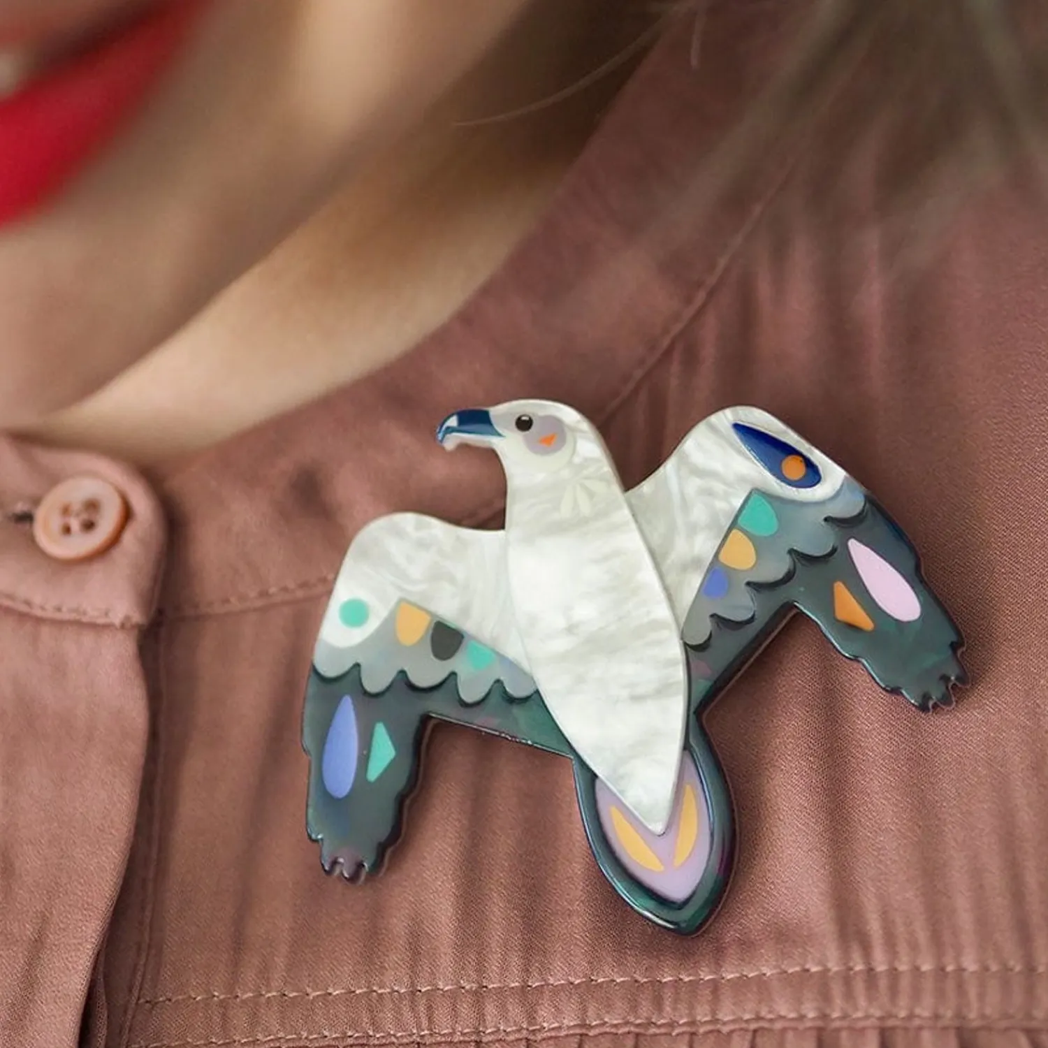 The Wily White Bellied Sea Eagle Brooch^Erstwilder Online