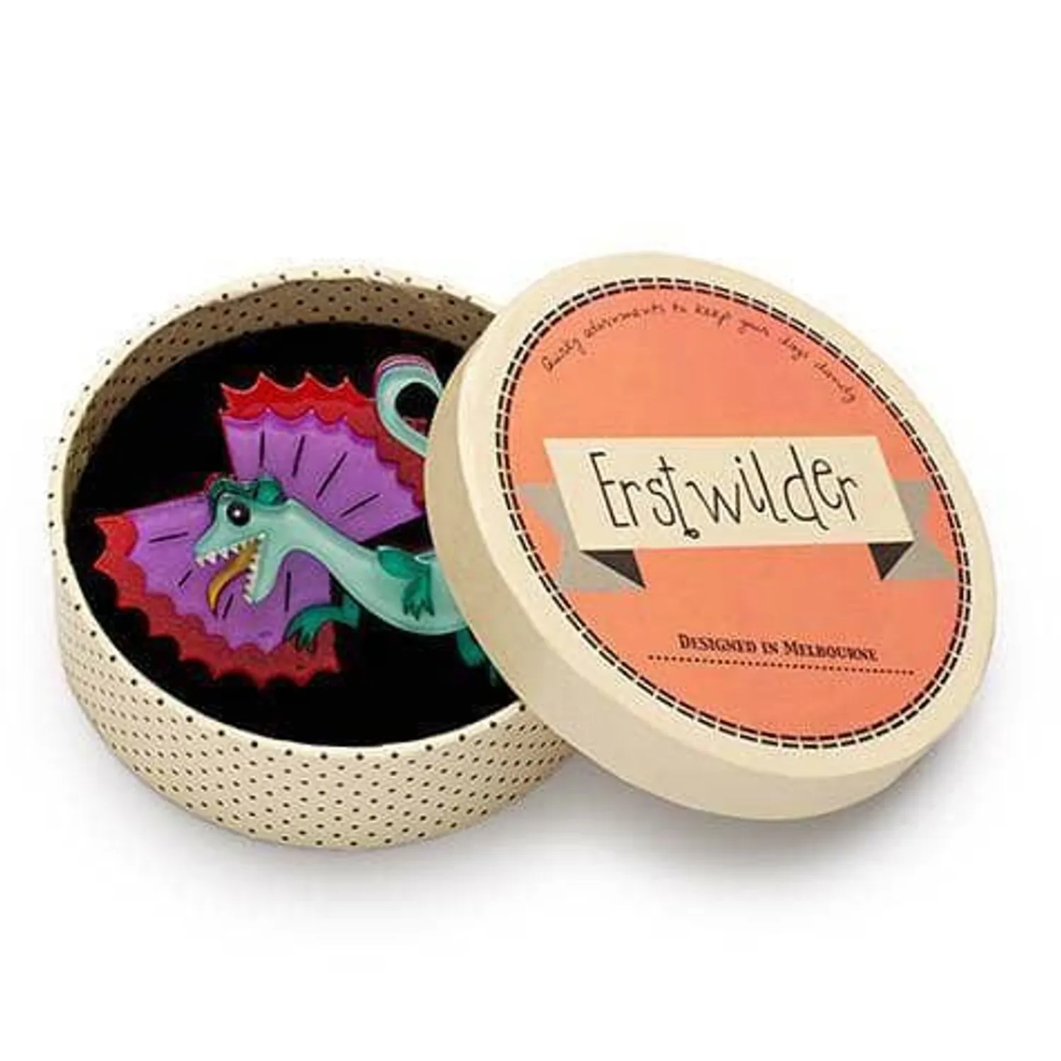 Thrill Neck Dinosaur Brooch^Erstwilder New